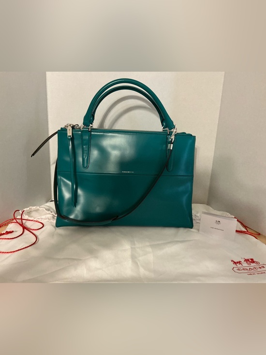 Coach Handbags - Coach Medium Borough Crossbody Satchel in Rich Teal